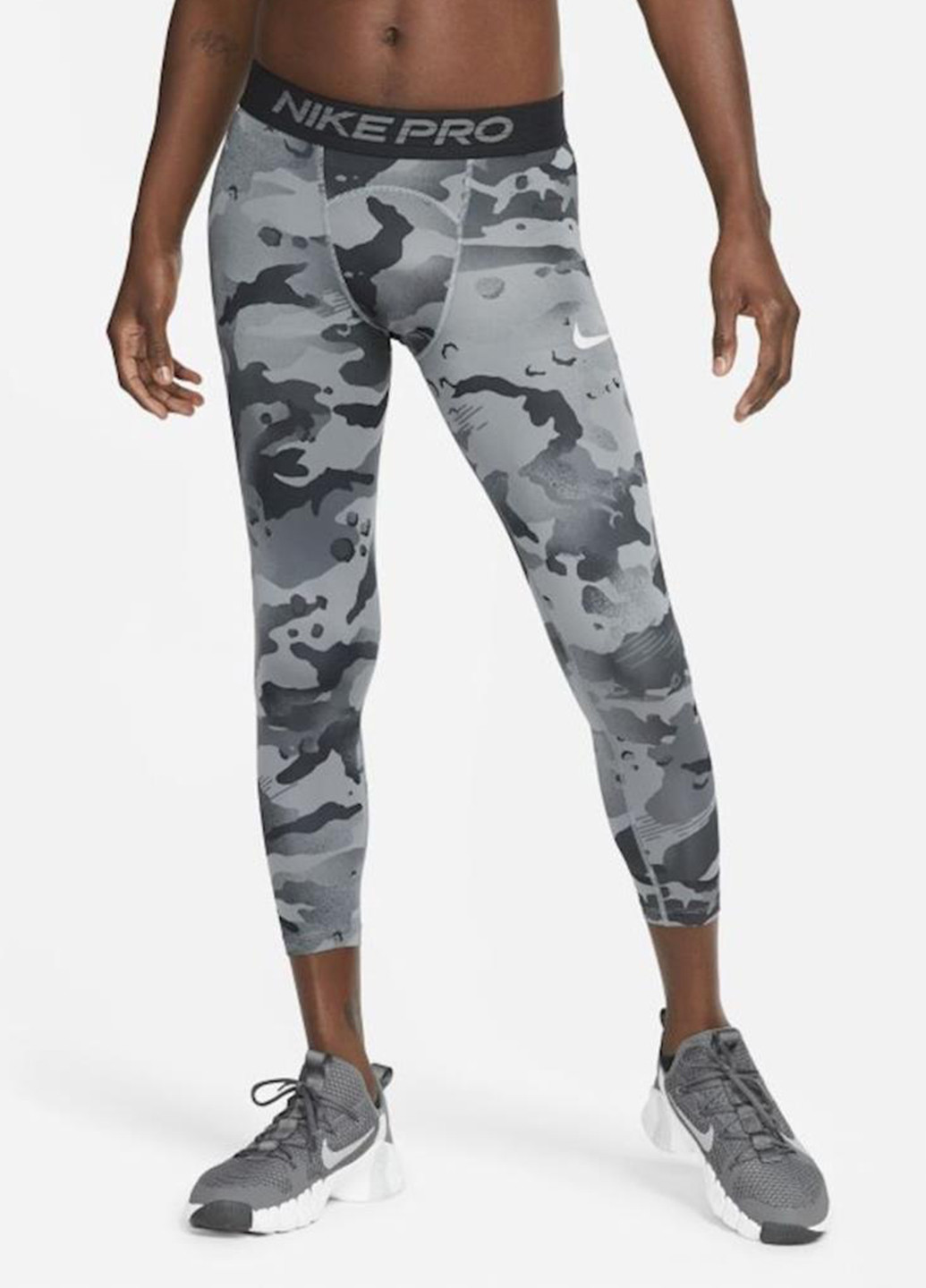 Серые демисезонные леггинсы cz1229-084 Nike