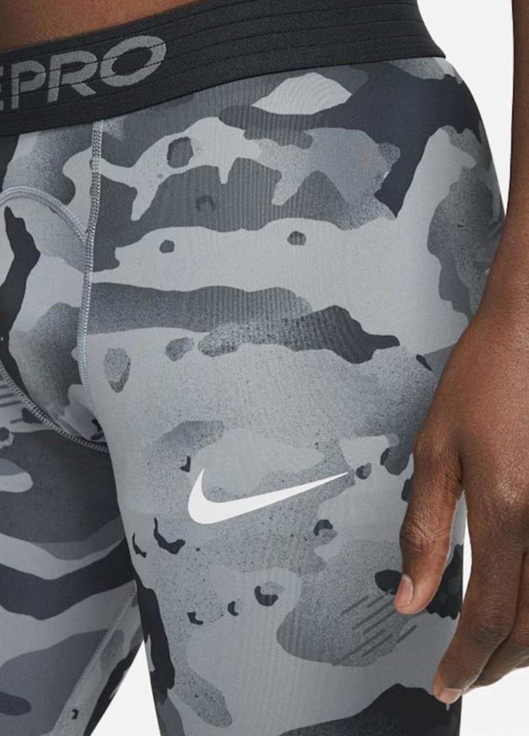 Серые демисезонные леггинсы cz1229-084 Nike