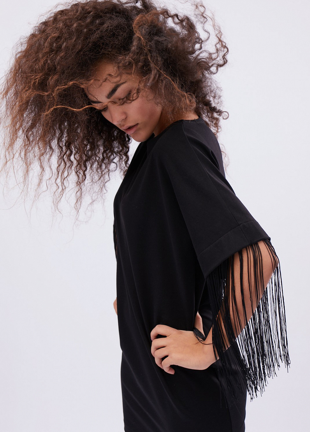 Чорна кежуал сукня Carica однотонна