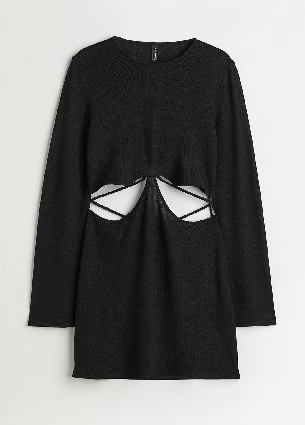 Черное кэжуал платье H&M однотонное