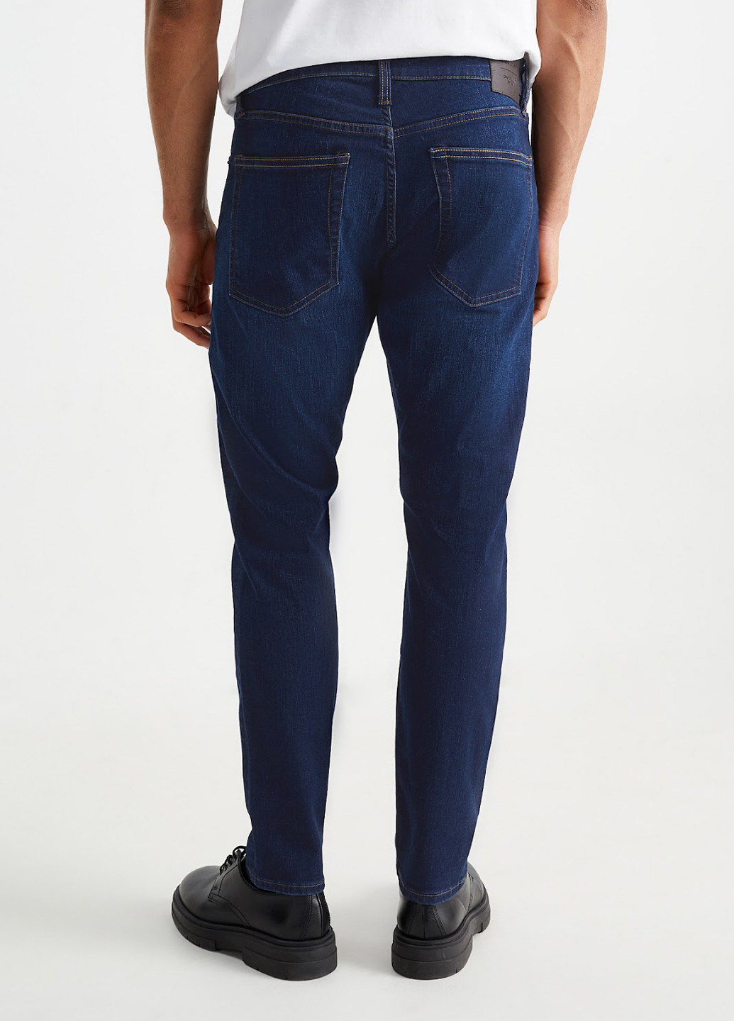 Темно-синие демисезонные зауженные джинсы C&A