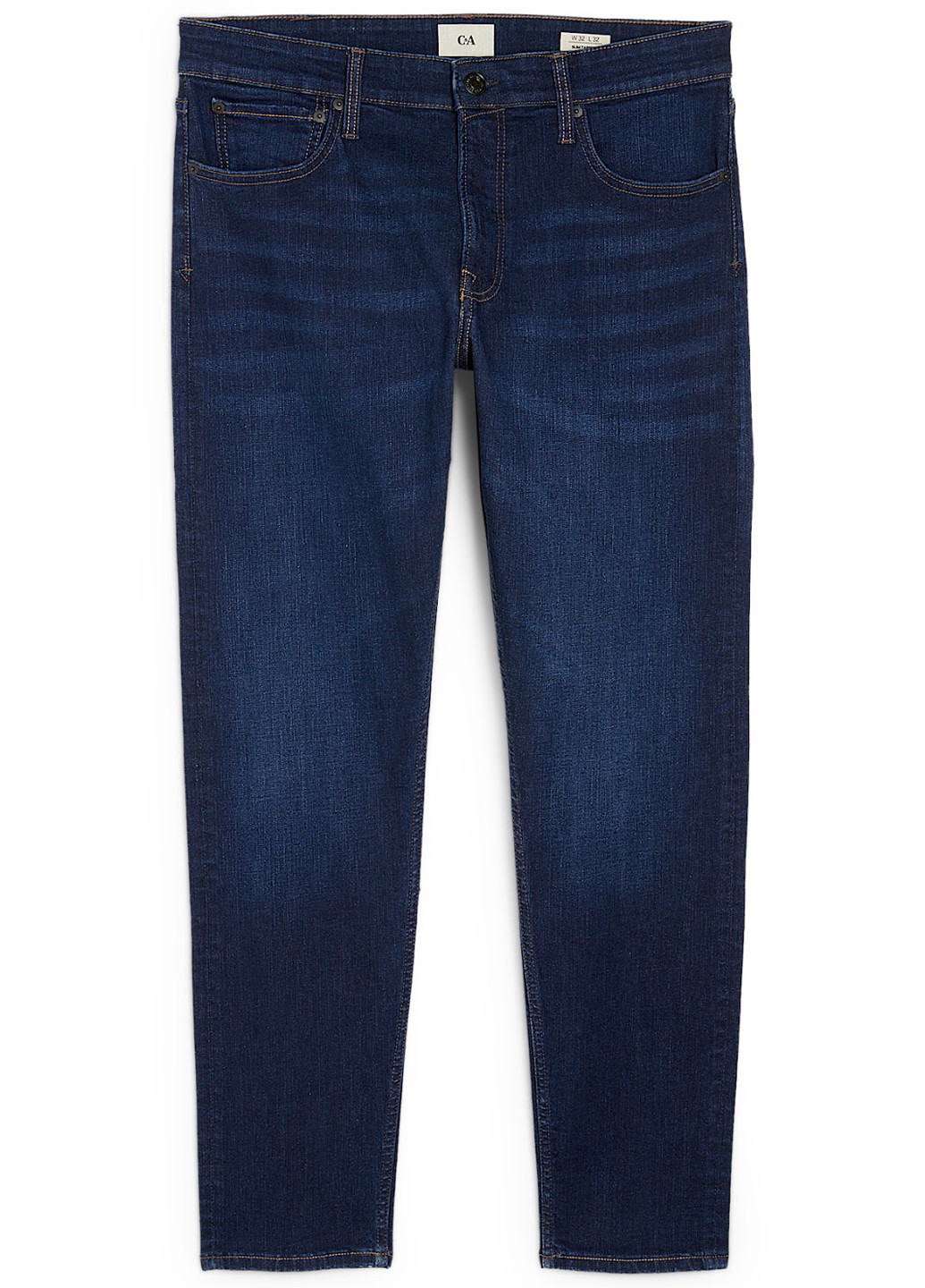 Темно-синие демисезонные зауженные джинсы C&A