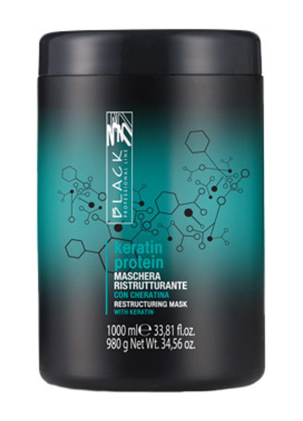 Маска для відновлення волосся "кератіновую білок" Keratin Protein Restructuring Mask 1000 мол Black Professional Line (190302324)
