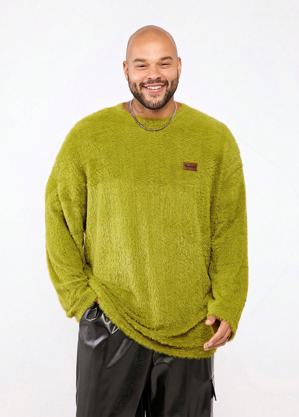 Зеленый демисезонный свитер джемпер SHEIN