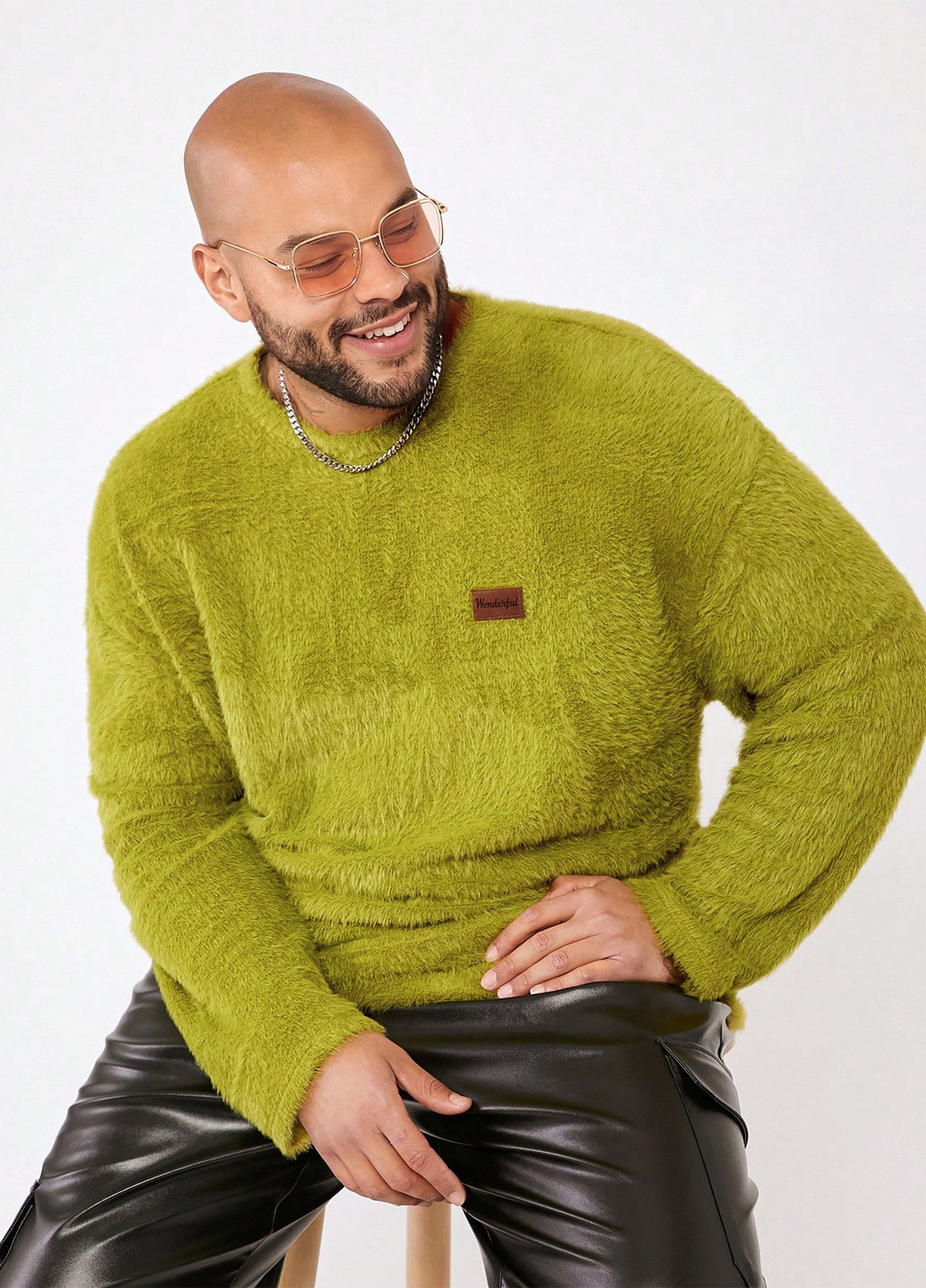 Зеленый демисезонный свитер джемпер SHEIN