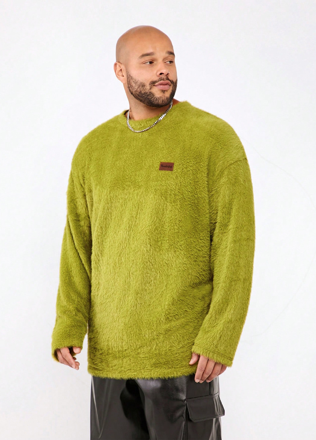 Зеленый демисезонный свитер джемпер SHEIN