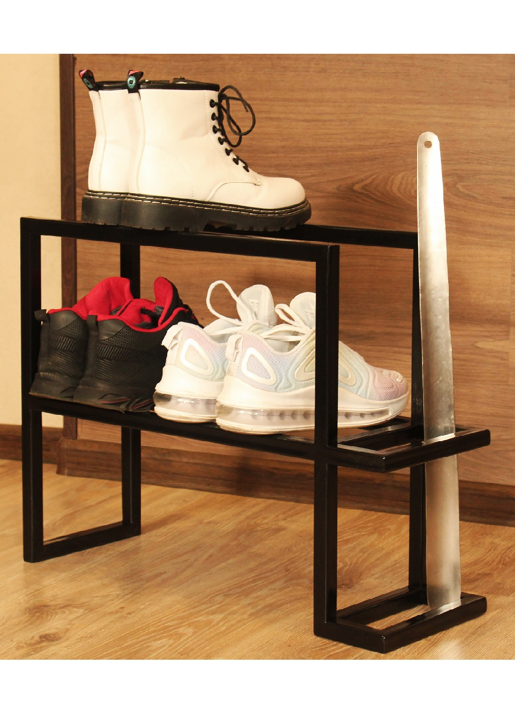 Многофункциональная полка подставка органайзер стойка стеллаж для обуви и зонтов из металла 65х20х44 см (65123-Нов) Francesco Marconi (251230477)