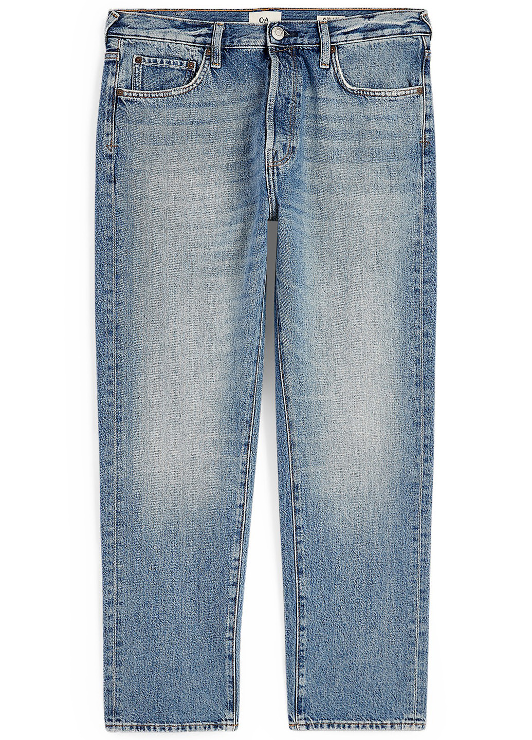 Синие демисезонные зауженные джинсы C&A