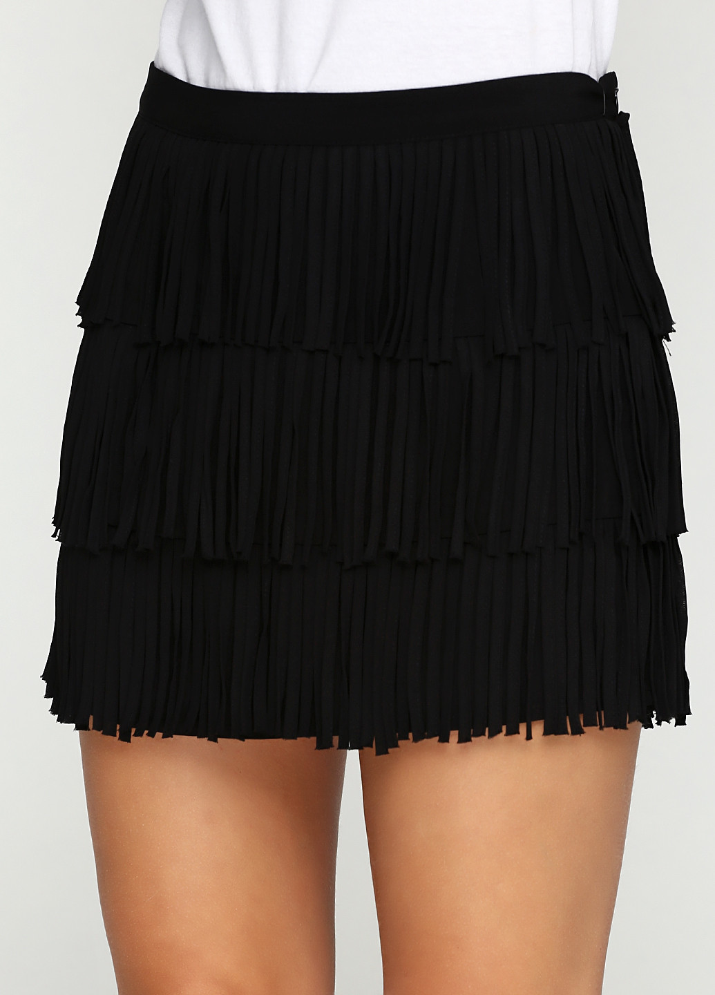 Черная кэжуал однотонная юбка Zara мини