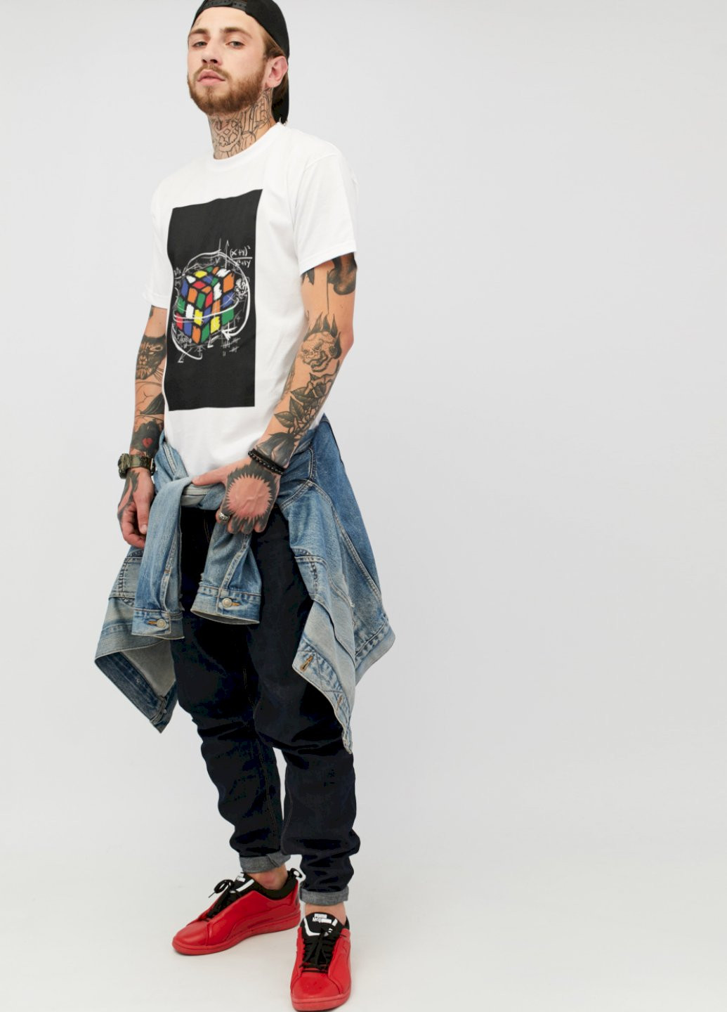 Біла футболка чоловіча YAPPI