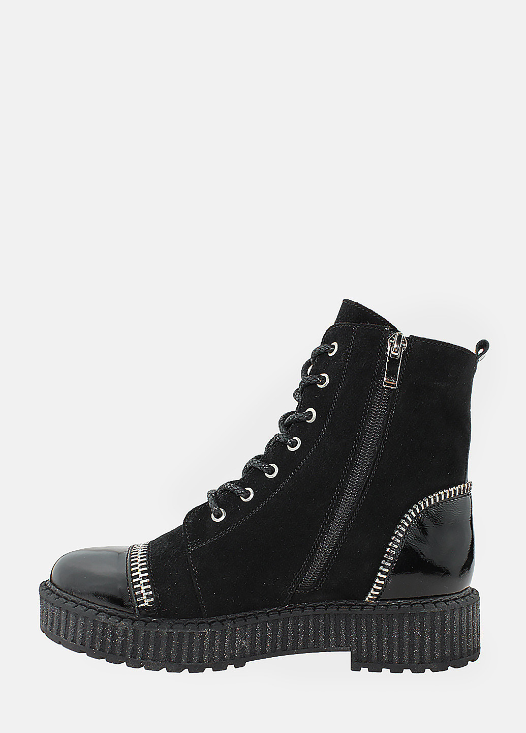 Зимние ботинки rf55168-11 черный Favi из натуральной замши