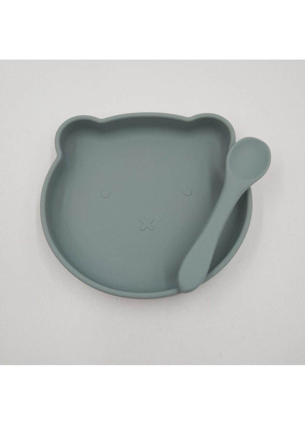 Детский набор посуды 6433 2 предмета синий No Brand (253623613)