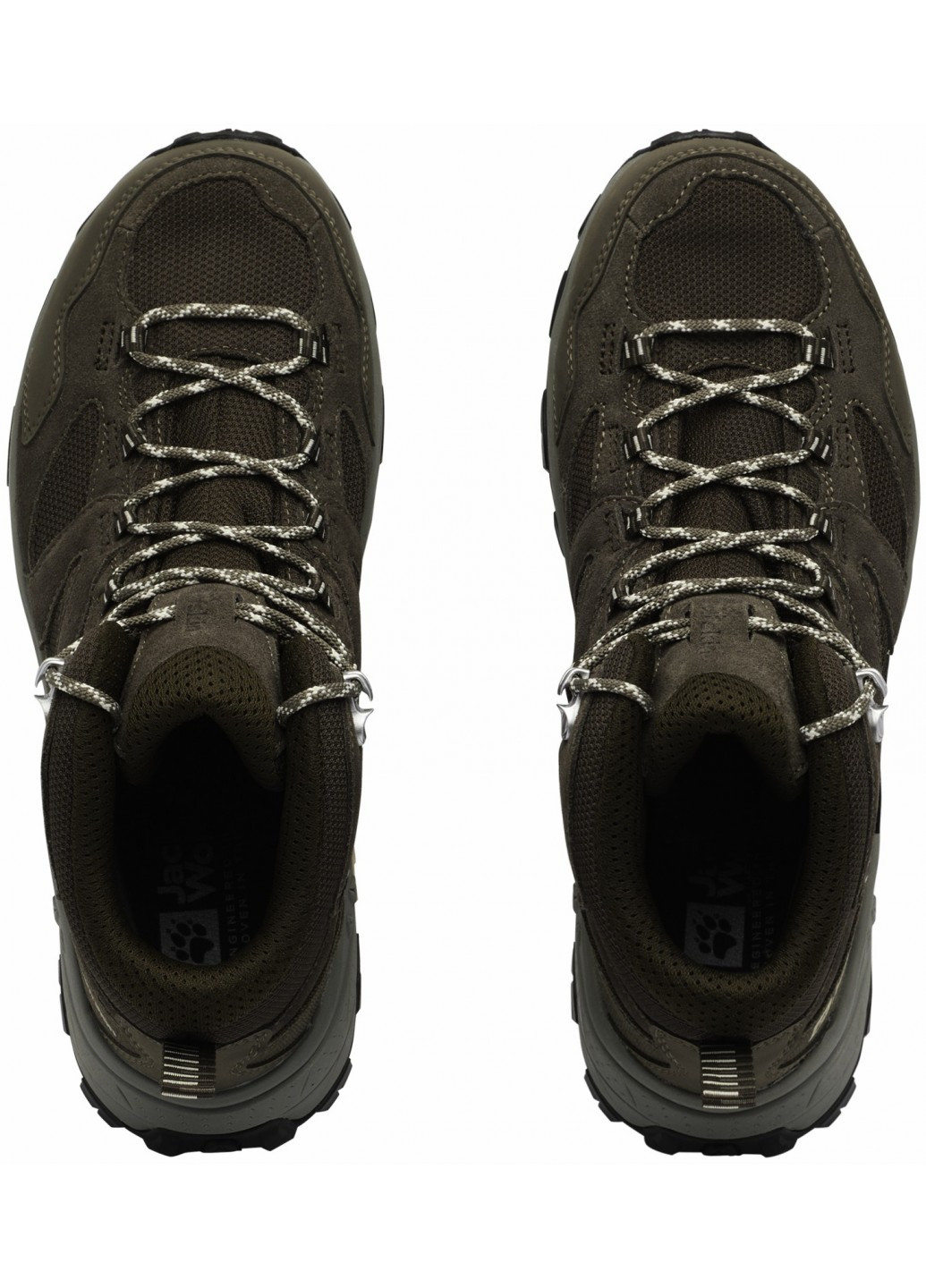 Коричневые осенние ботинки хайкеры Jack Wolfskin