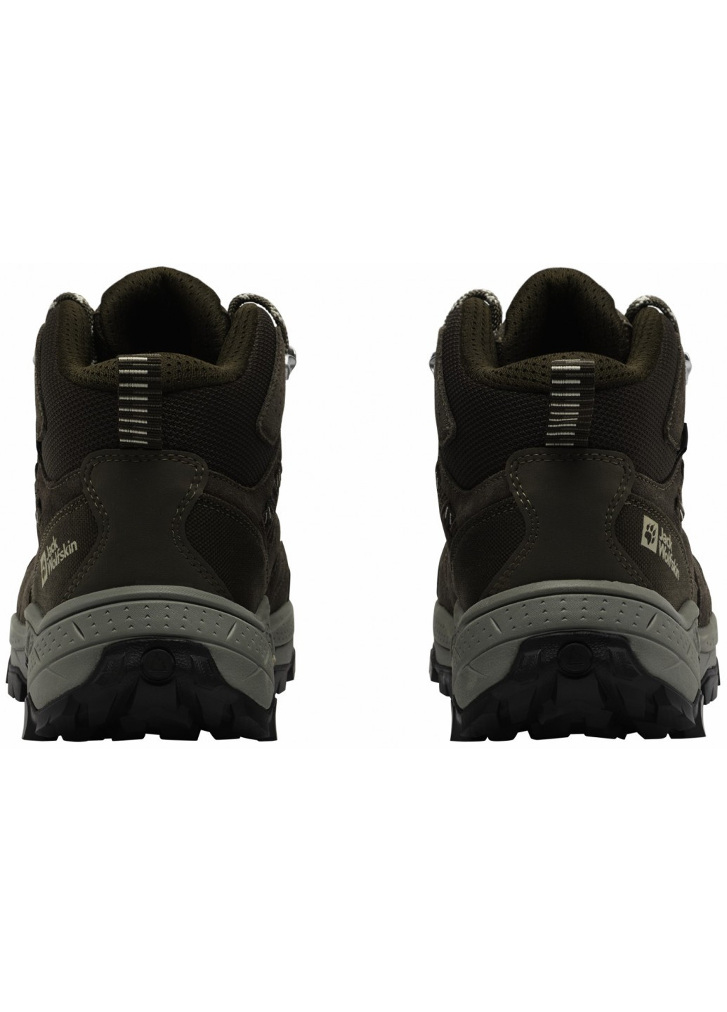 Коричневые осенние ботинки хайкеры Jack Wolfskin