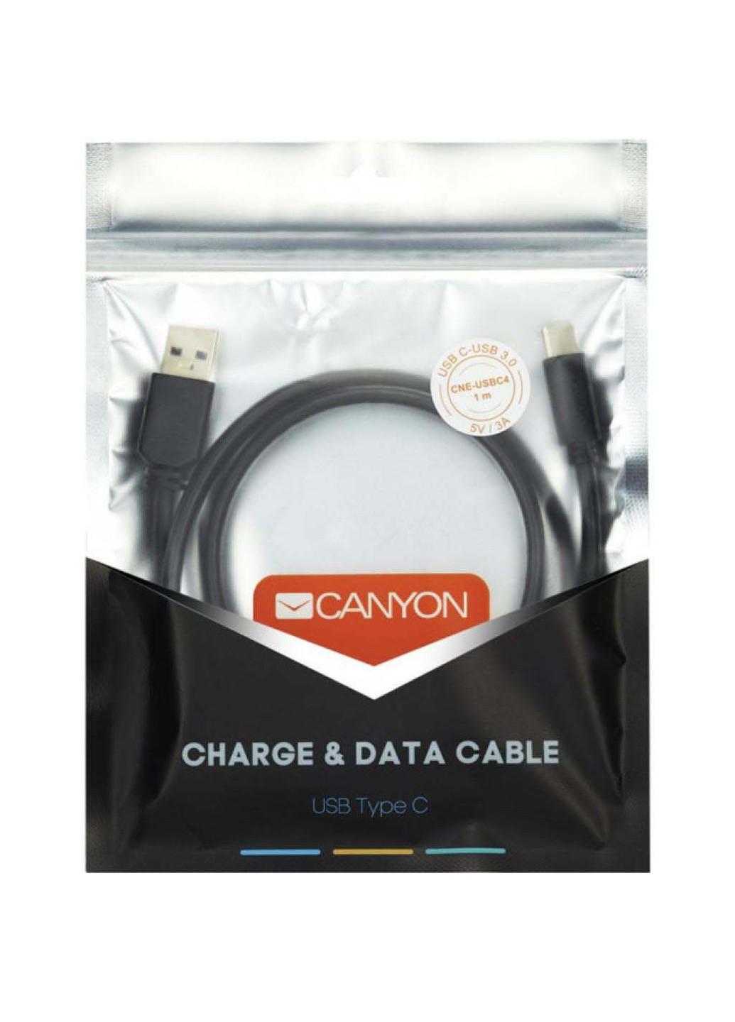Дата кабель (CNE-USBC2B) Canyon usb 2.0 am to type-c 1.8m 1a black (239381936)