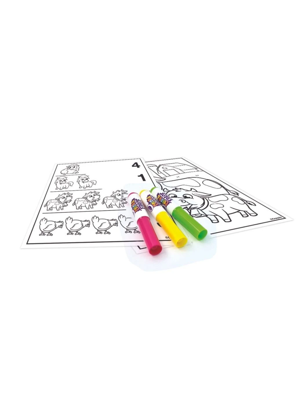 Набір для творчості Mini Kids Розмальовка багаторазова Ферма (81-1499-3) Crayola (254066092)