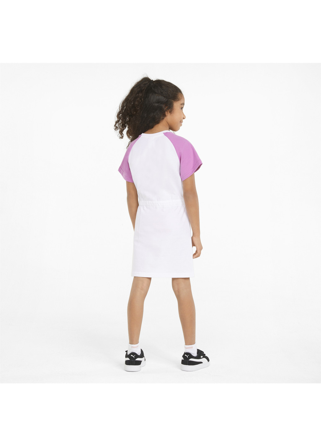 Белое спортивное детское платье x smileyworld kids' tee dress Puma однотонное