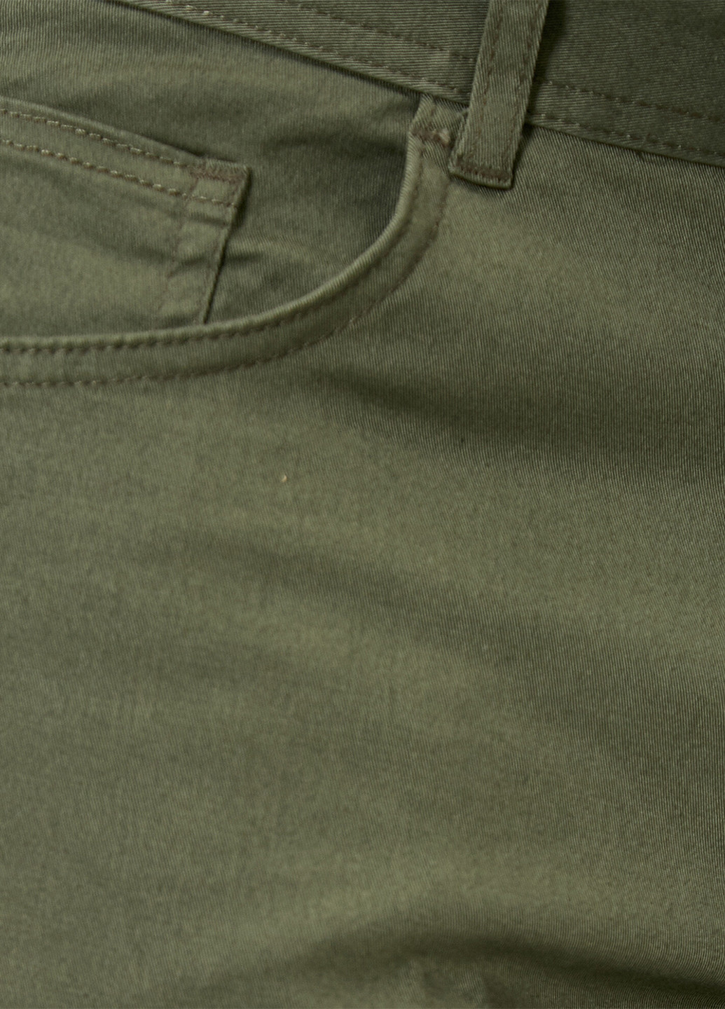 Штани KOTON завужені однотонні хакі джинсові бавовна