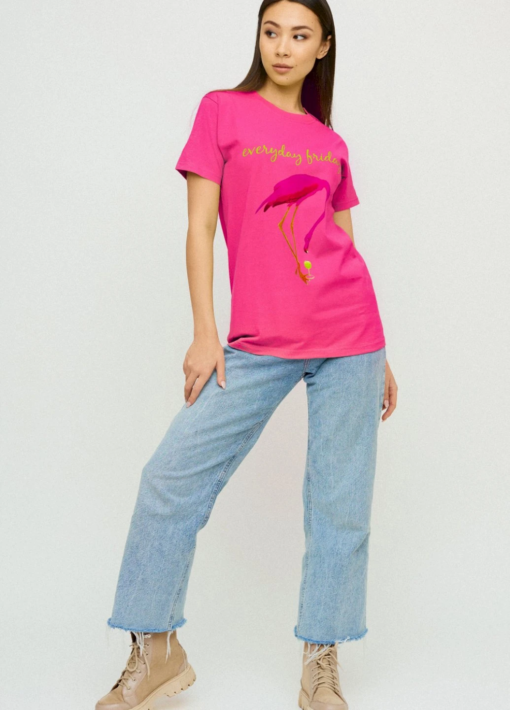 Футболка Boyfriend / air print / YAPPI - (237407700)