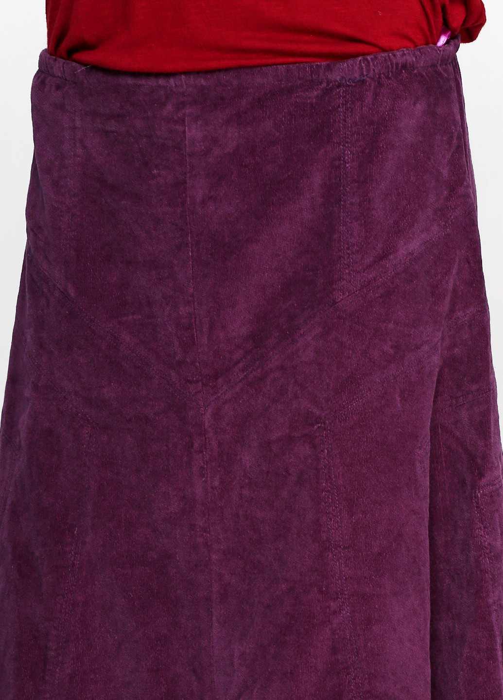 Фиолетовая кэжуал однотонная юбка Amalia миди