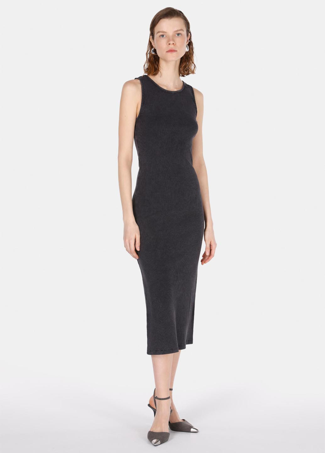 Темно-сіра кежуал сукня силуетна Colin's однотонна
