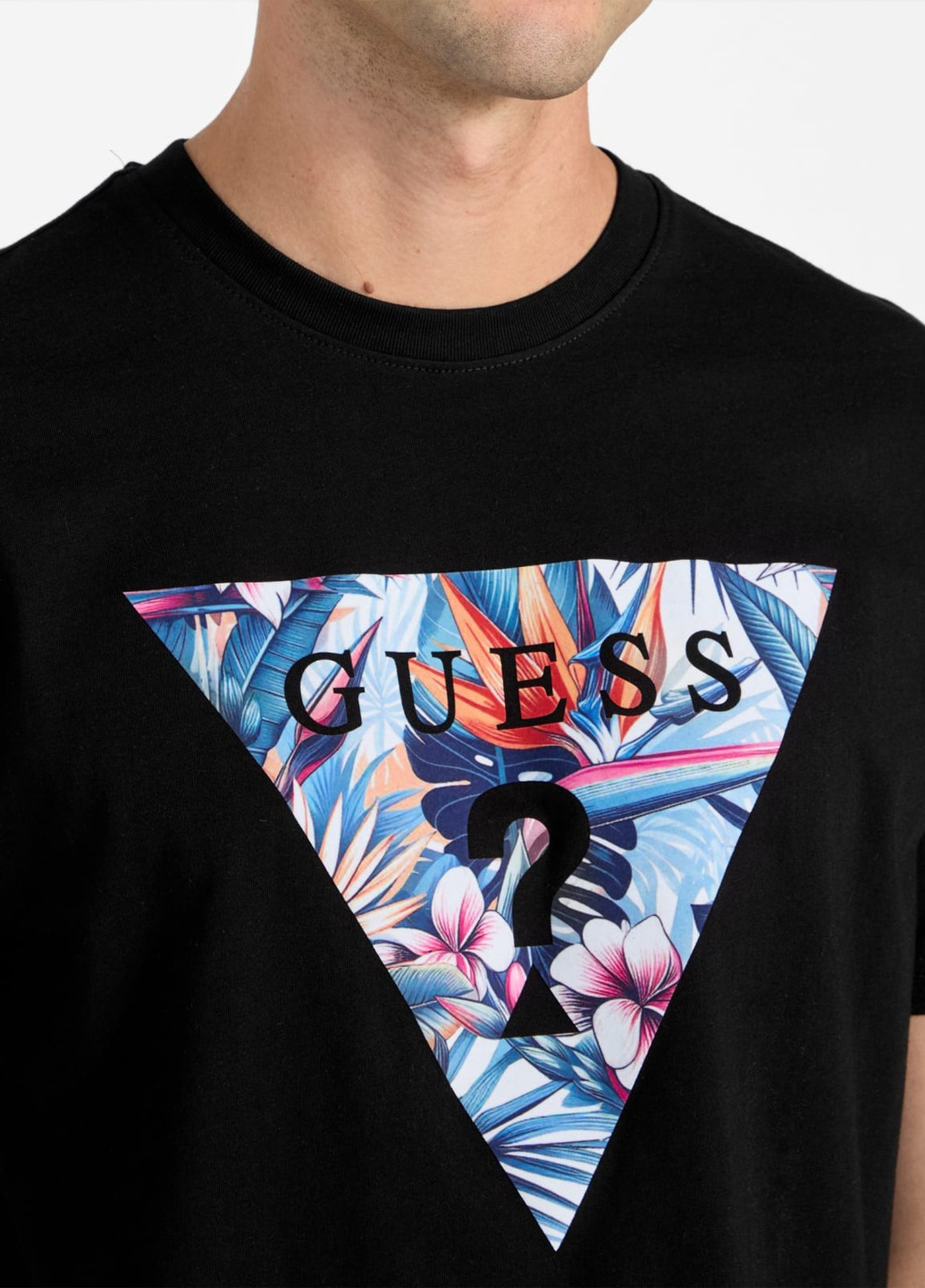 Чорна футболка Guess