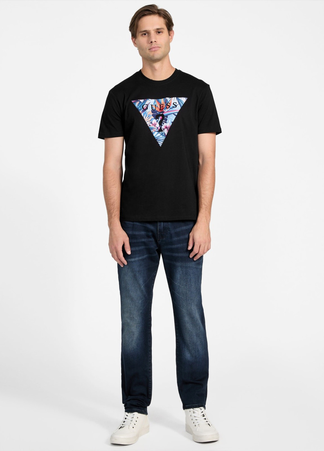Чорна футболка Guess