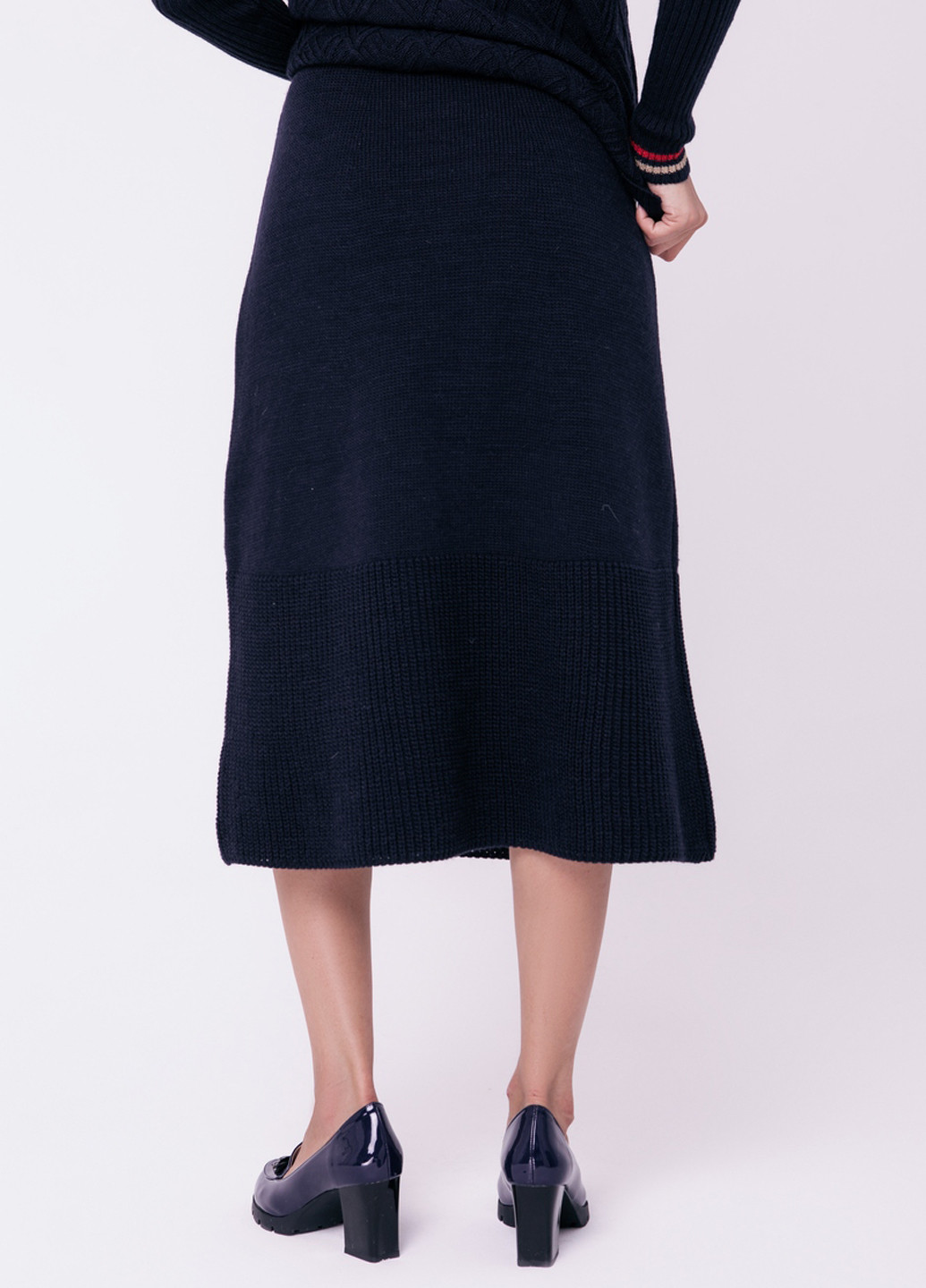 Темно-синяя кэжуал однотонная юбка Sewel а-силуэта (трапеция)