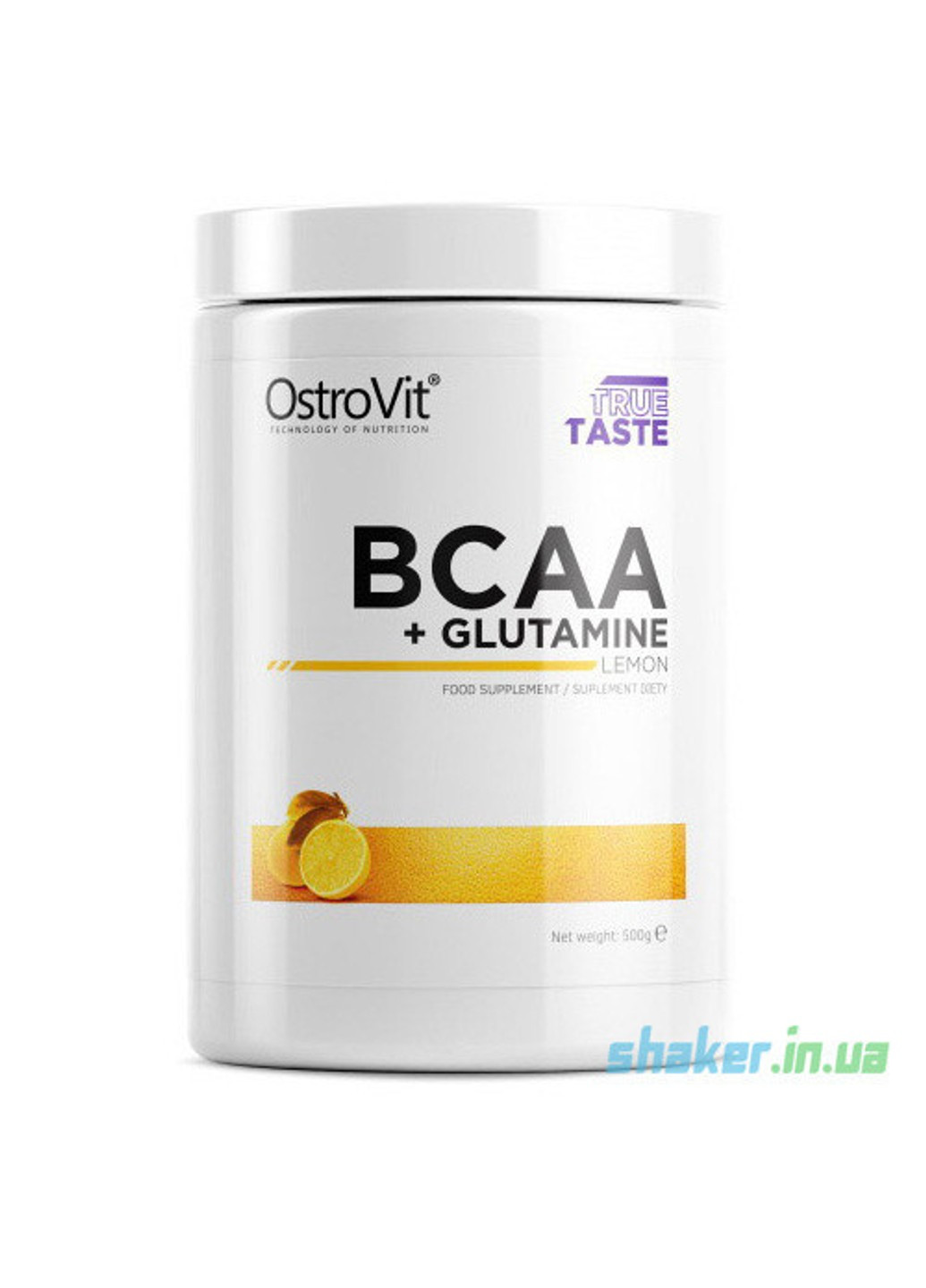 БЦАА 100% BCAA + Glutamine (500 г) острови з глютамином pure Ostrovit (255362096)