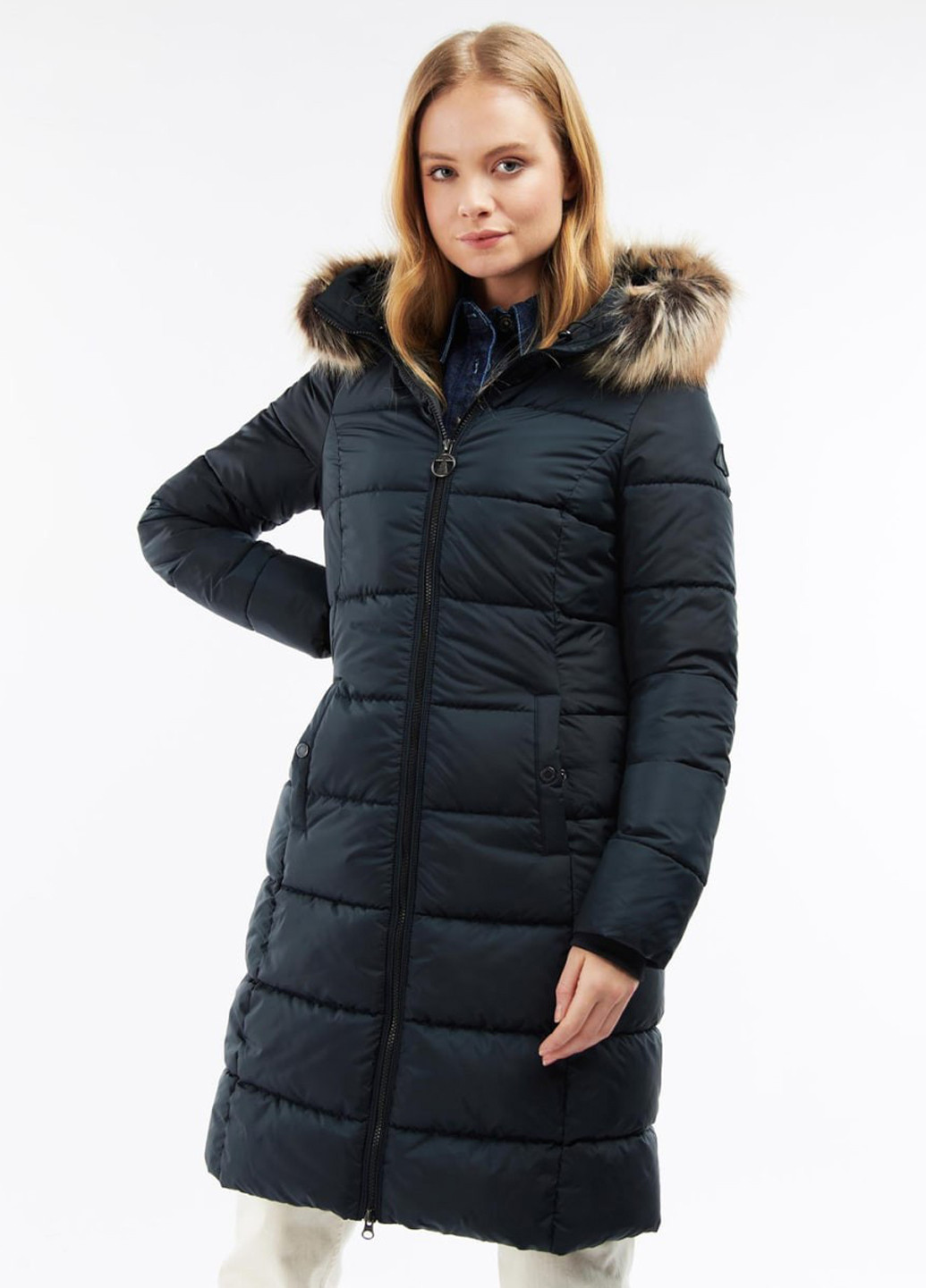 Черная зимняя куртка Barbour