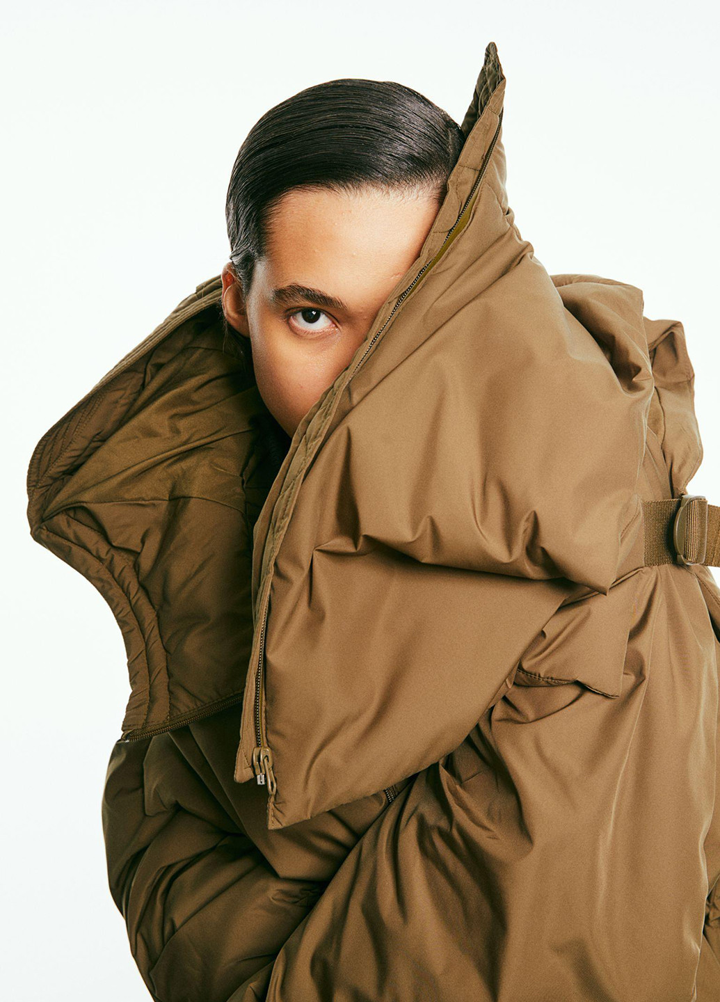 Оливковая (хаки) зимняя комплект (куртка, жилет) H&M