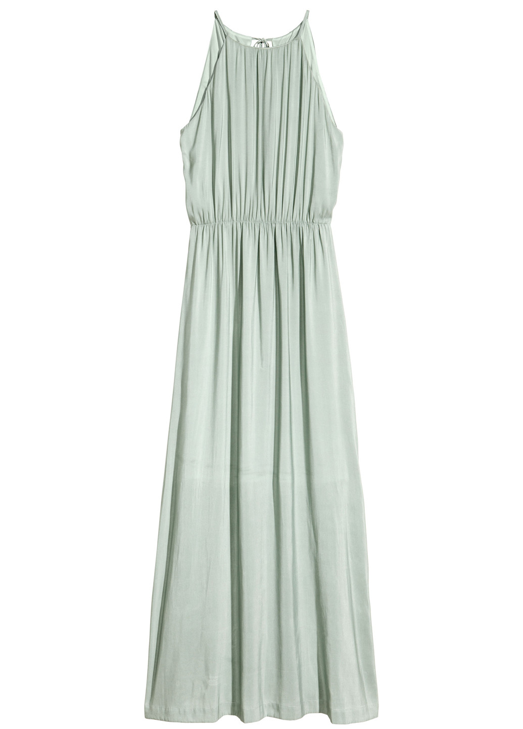 Бледно-зеленое кэжуал платье H&M однотонное