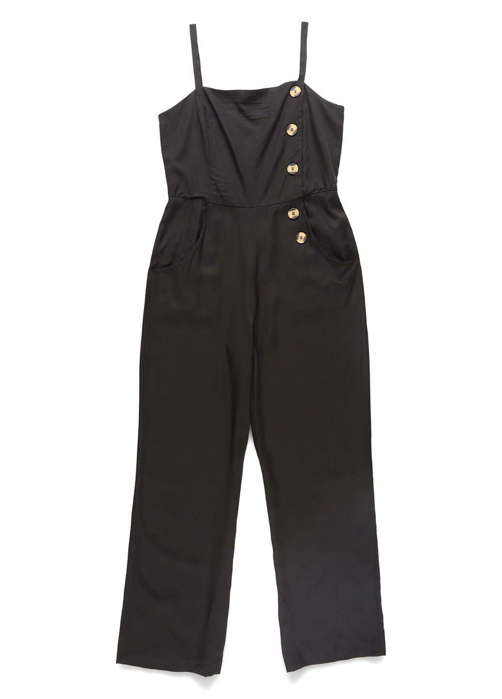 Комбинезон Bardot комбинезон-брюки однотонный чёрный кэжуал хлопок