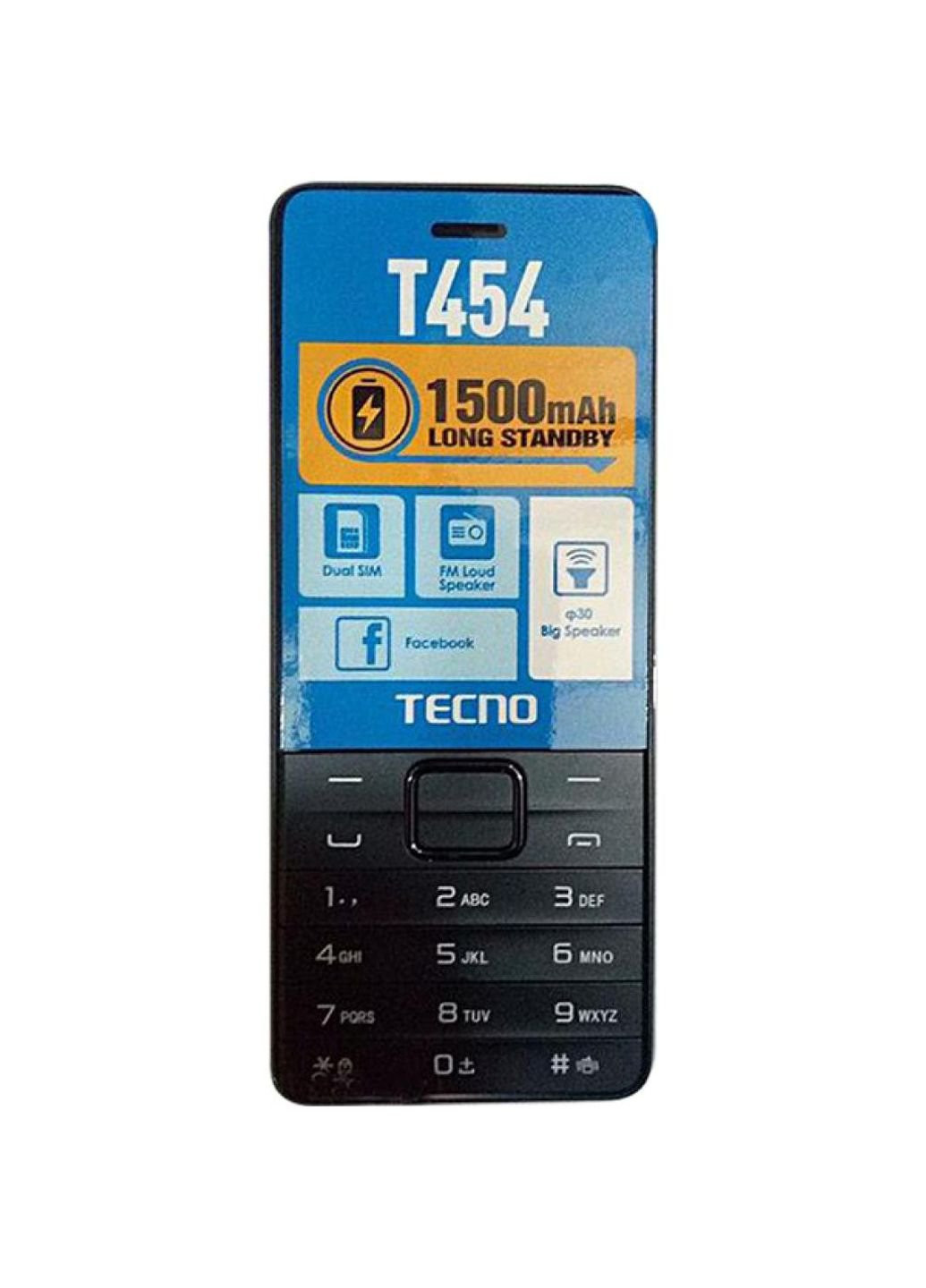 Мобільний телефон (4895180745973) Tecno t454 black (253507606)