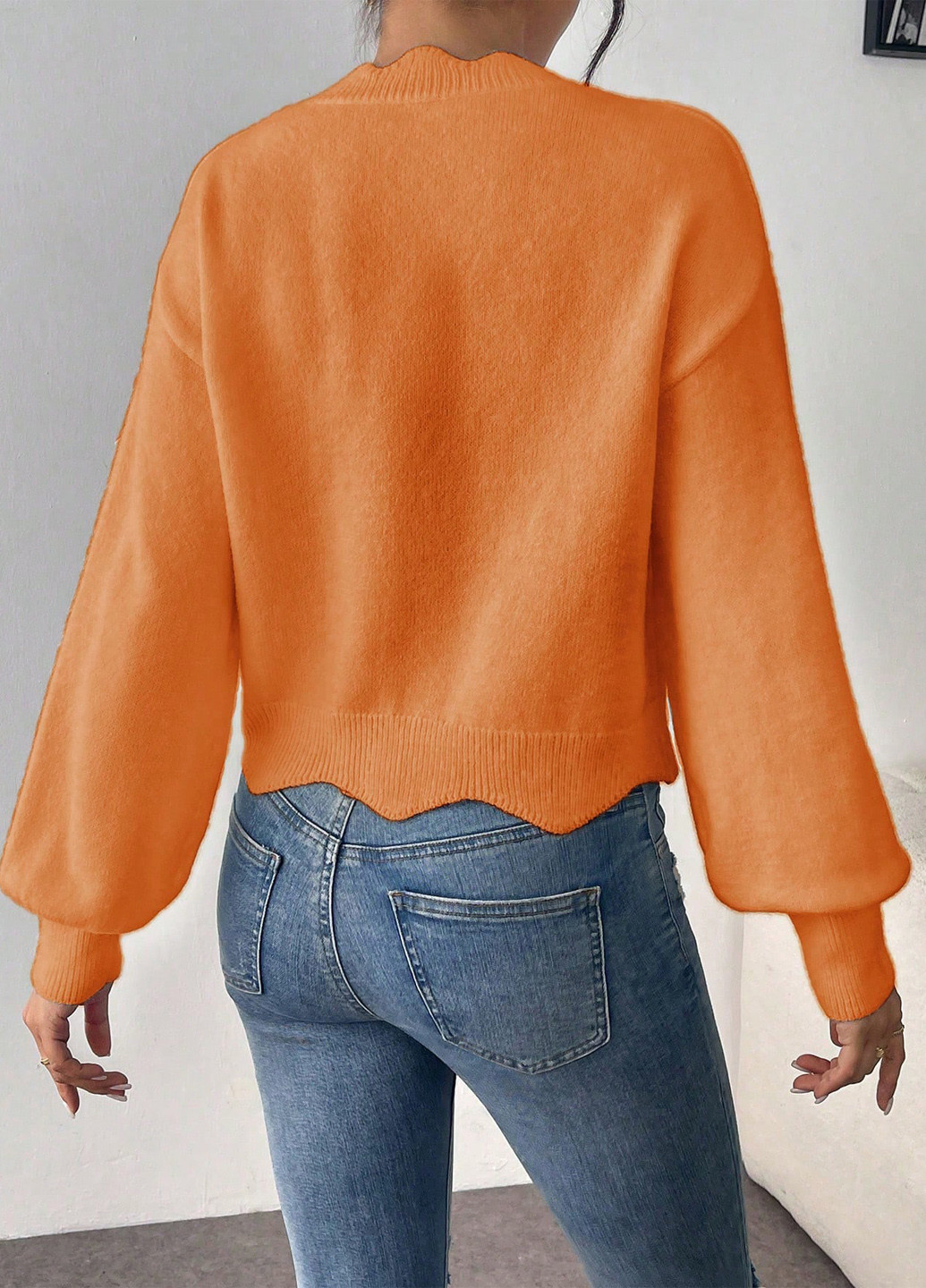 Помаранчевий демісезонний джемпер джемпер SHEIN