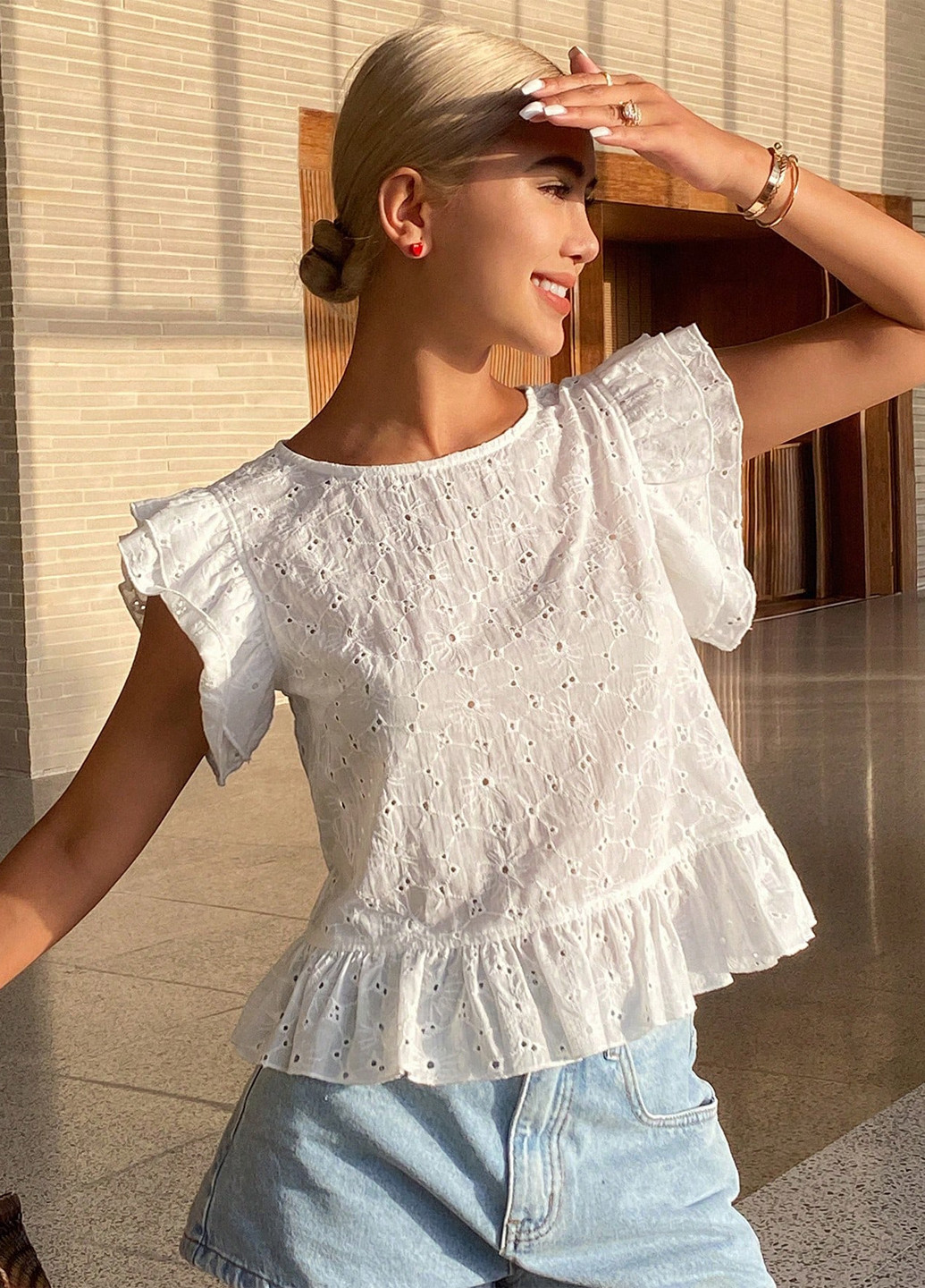 Белая блуза SHEIN