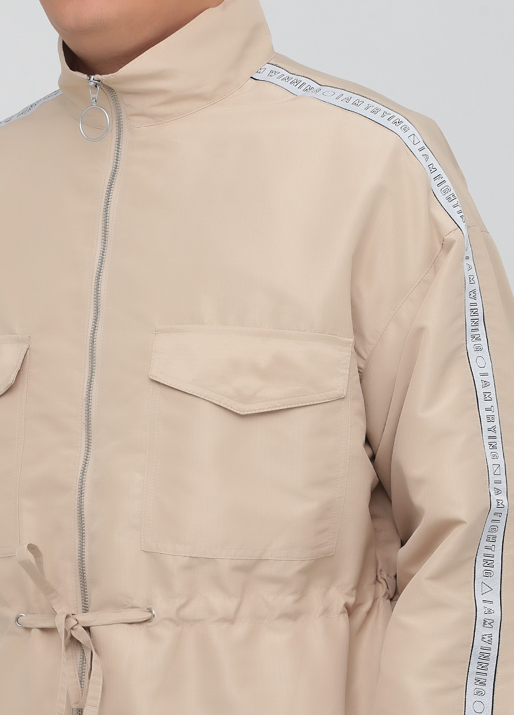 Бежевая демисезонная куртка Monki