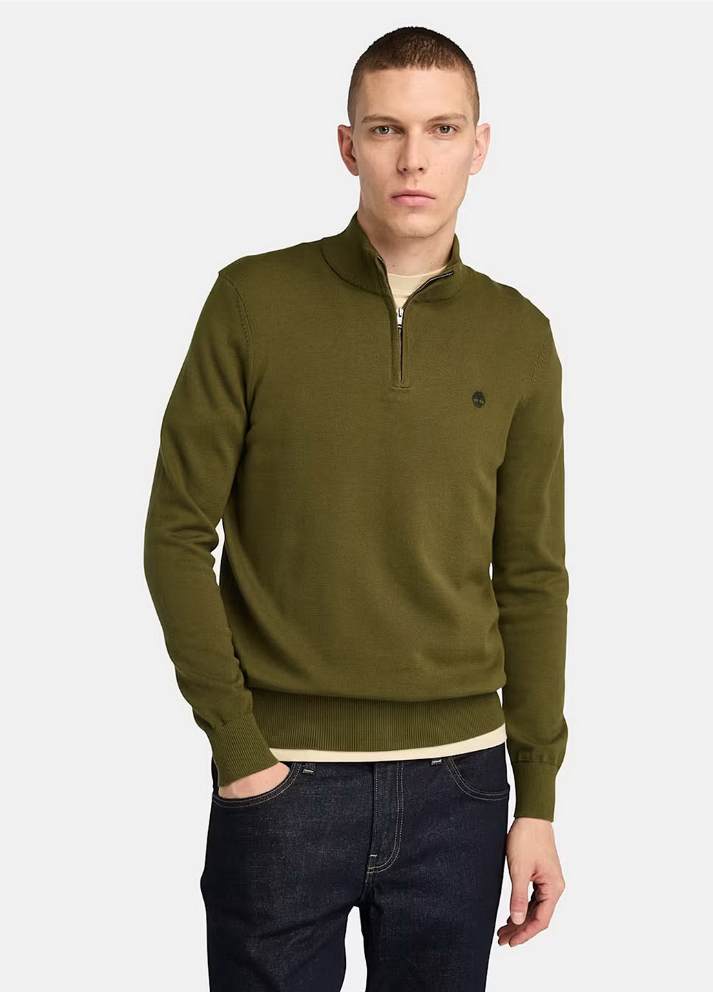 Оливковый демисезонный свитер Timberland