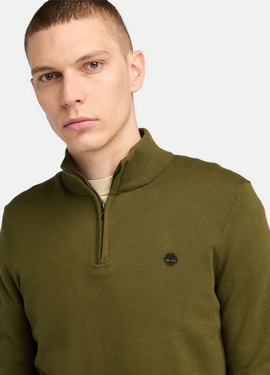 Оливковый демисезонный свитер Timberland