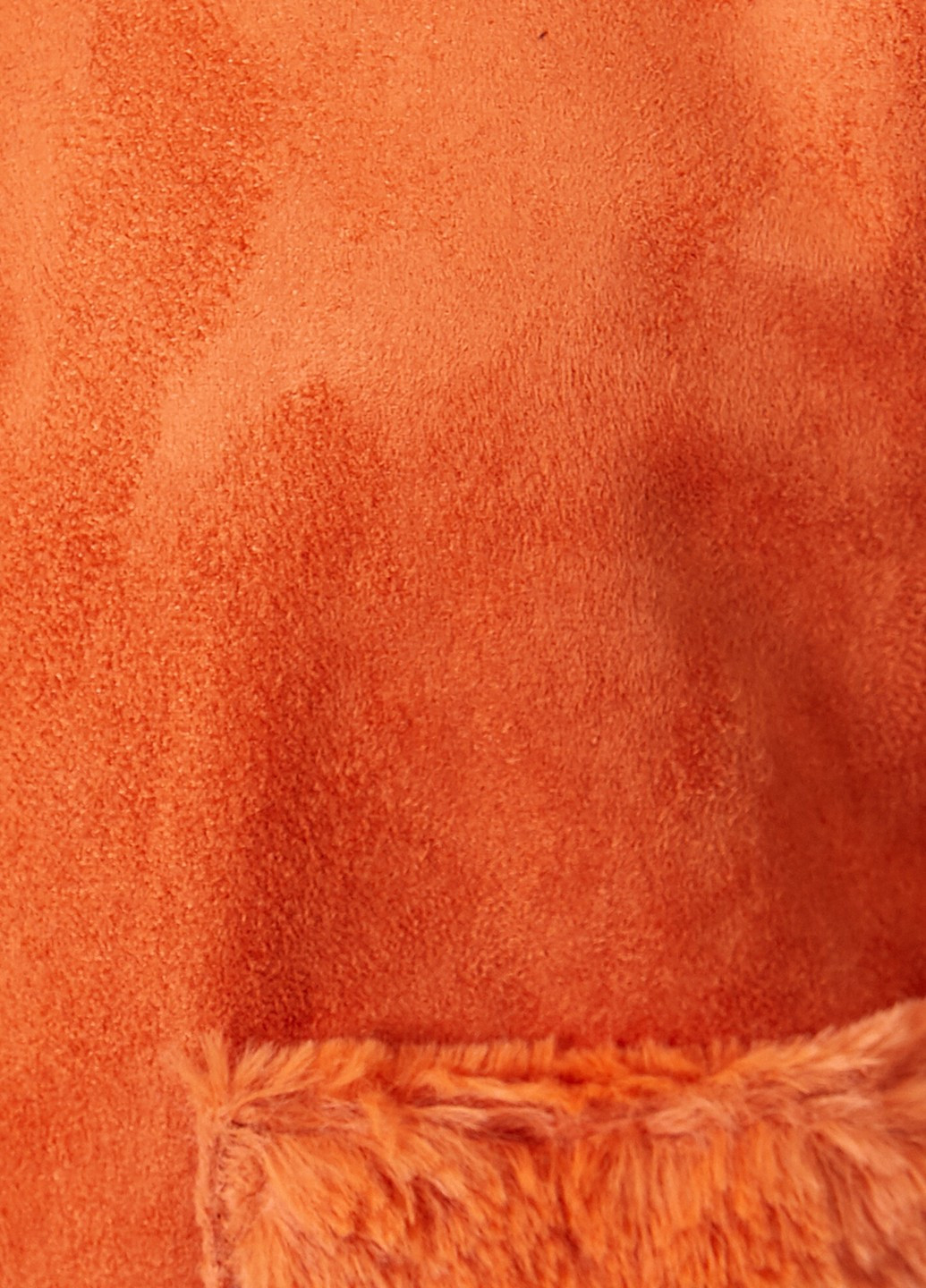 Дубленка KOTON классическая однотонная оранжевая кэжуал