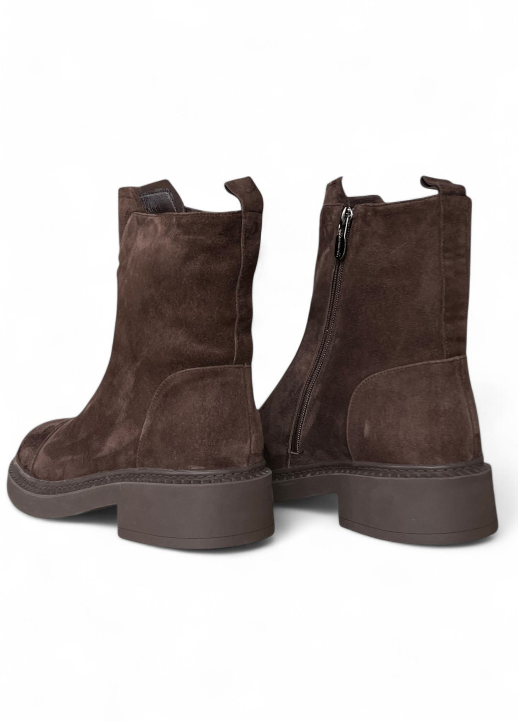Зимние ботинки Melanda.M с молнией из натуральной замши