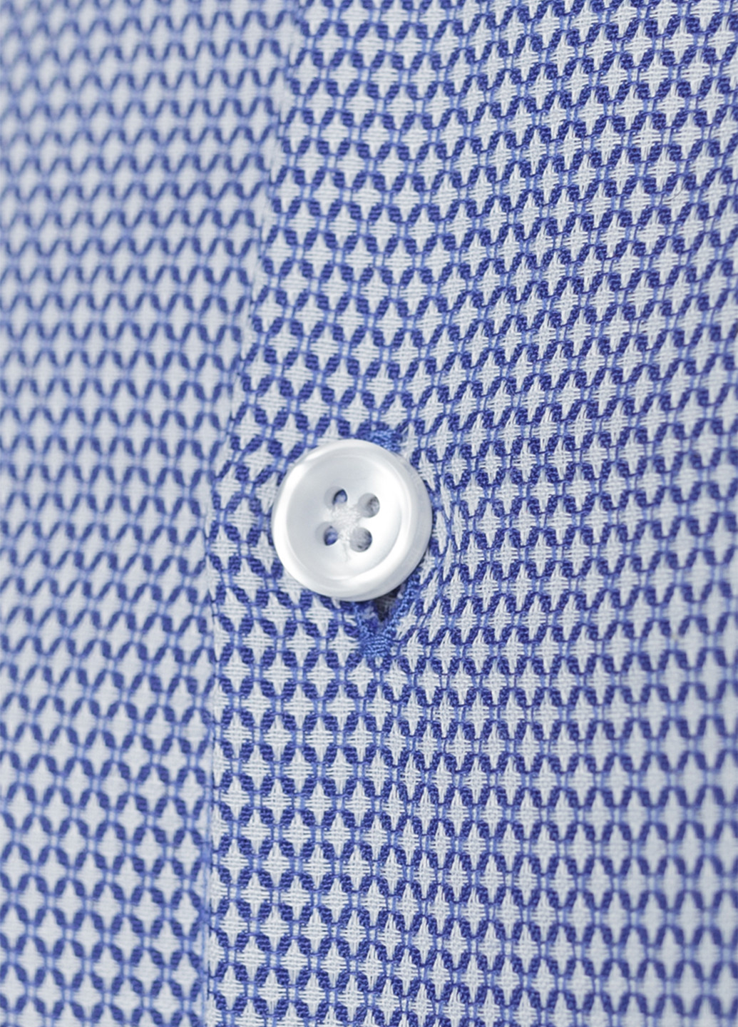 Светло-голубой классическая рубашка с геометрическим узором Arber