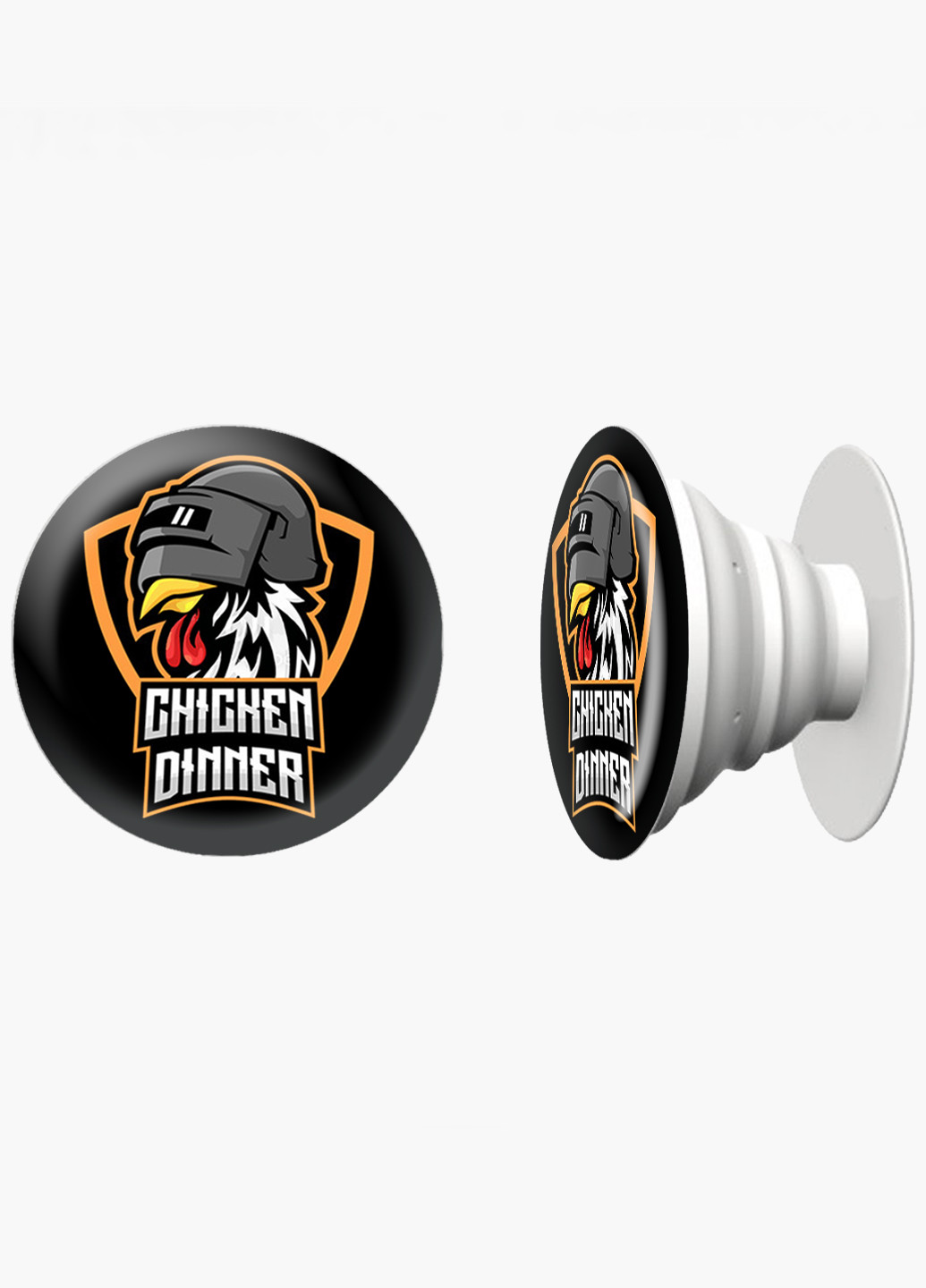 Попсокет (Popsockets) тримач для смартфону Пубг Пабг (Pubg) (8754-1186) Чорний MobiPrint (216748237)