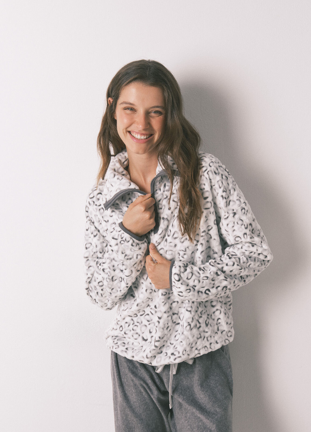 Сіра зимня піжама (кофта, штани) Women'secret