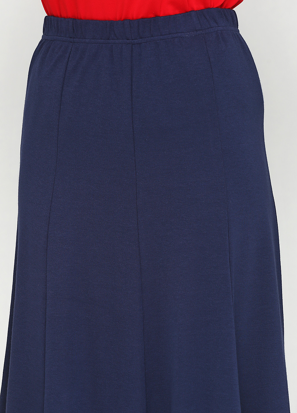 Костюм (жакет, юбка) Signature юбочный однотонный синий кэжуал