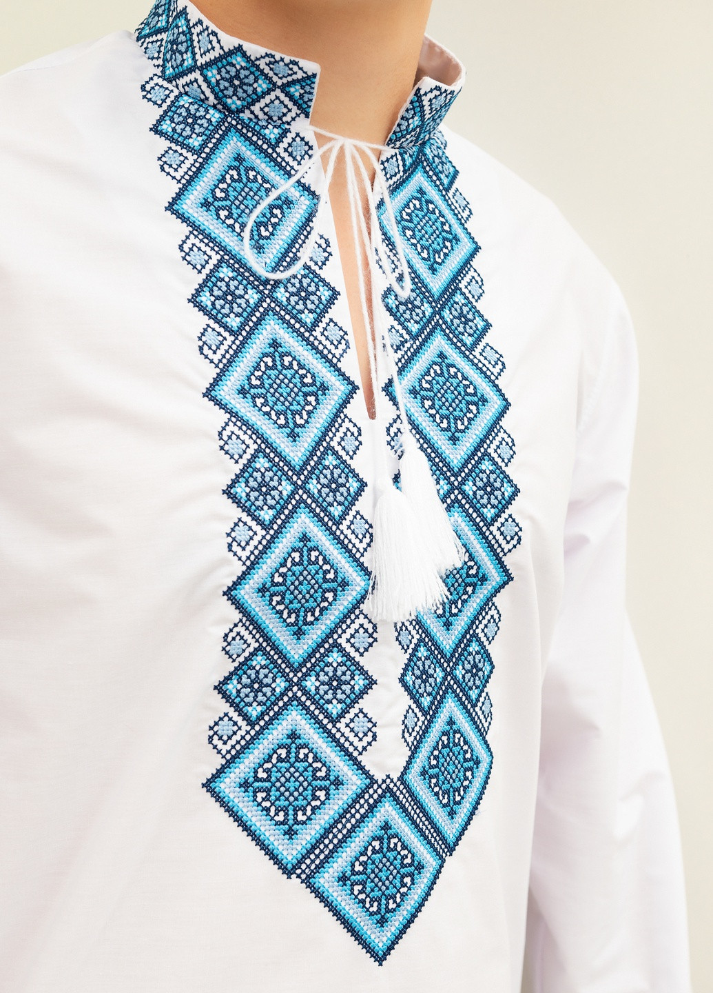Рубашка вышиванка Козачок белая кэжуал