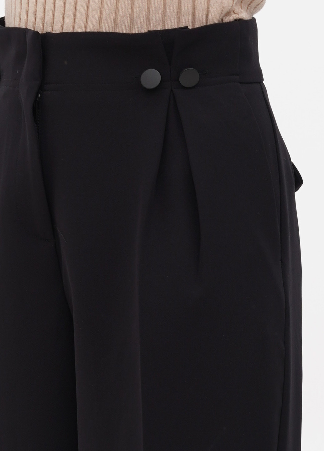 Черные кэжуал демисезонные классические брюки Comma