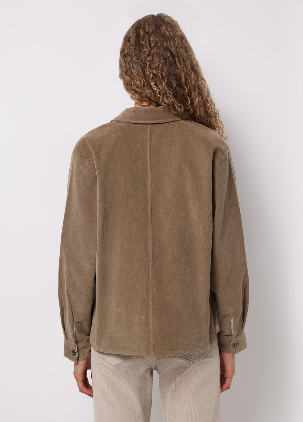 Бежевая кэжуал рубашка однотонная Colin's