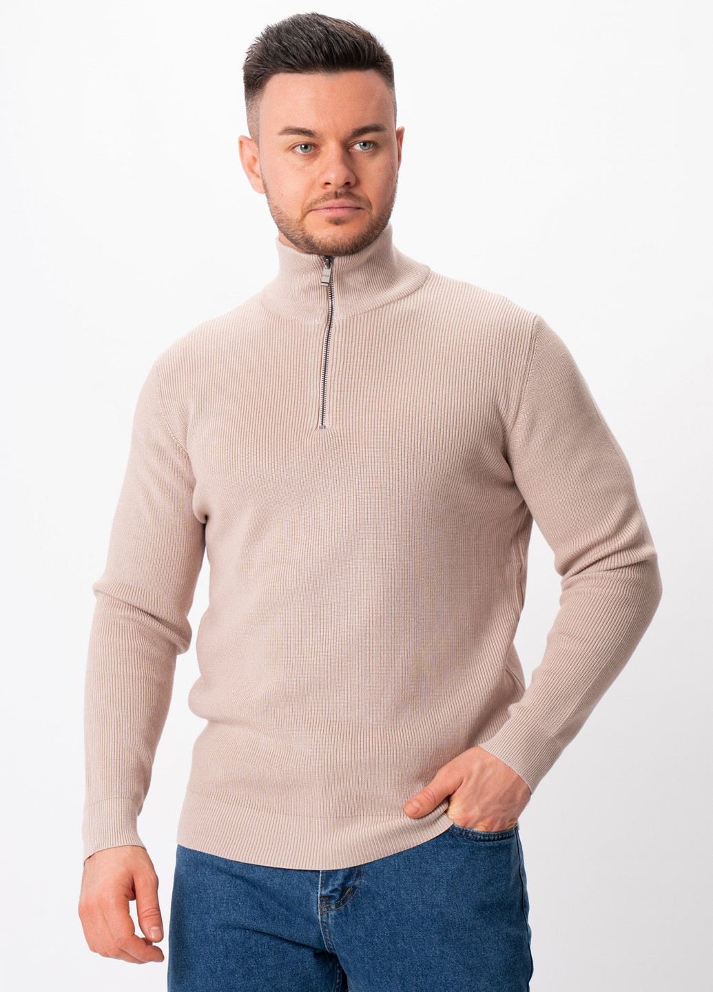 Бежевий демісезонний светр Trend Collection