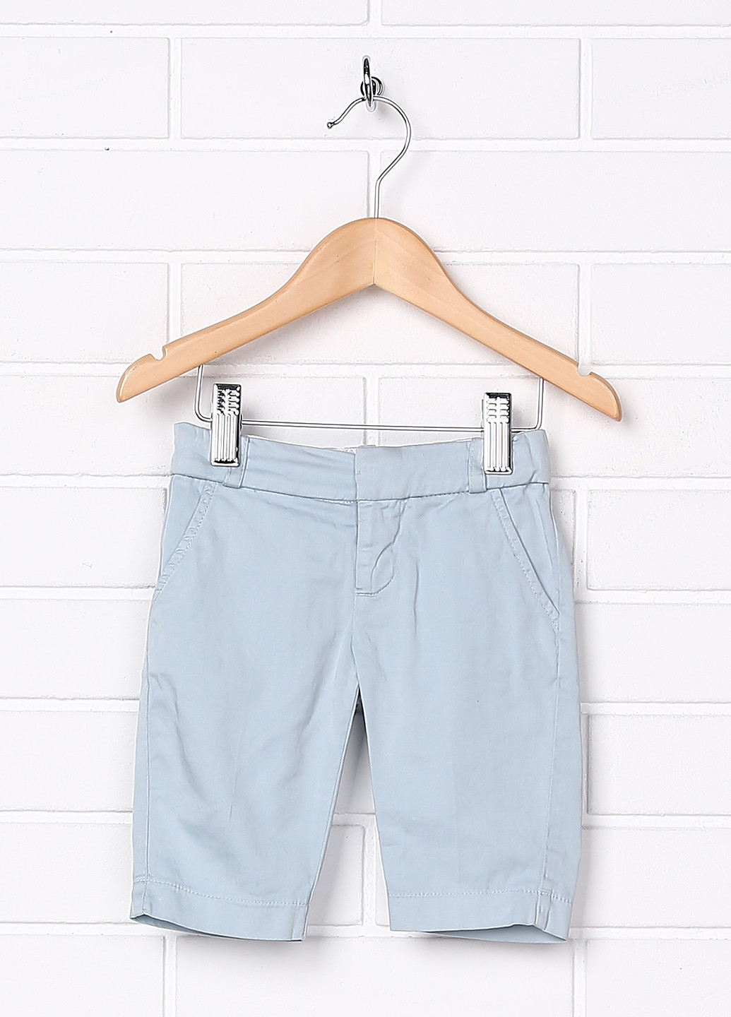 Голубые кэжуал летние брюки со средней талией Grant